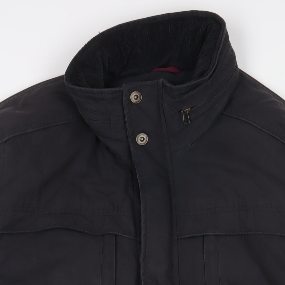 Marks and Spencer Mens Blue Jacket Coat Size XL Zip - Pockets