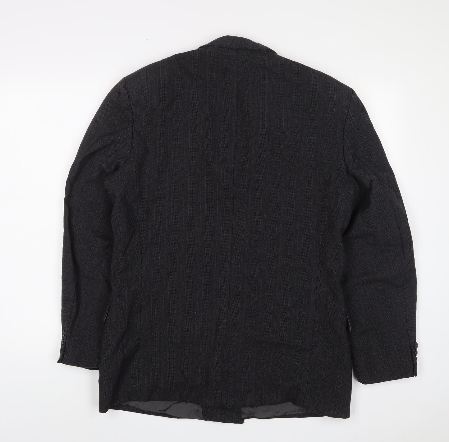 Marks and Spencer Mens Grey Wool Jacket Suit Jacket Size 40 Regular - Inside Pockets