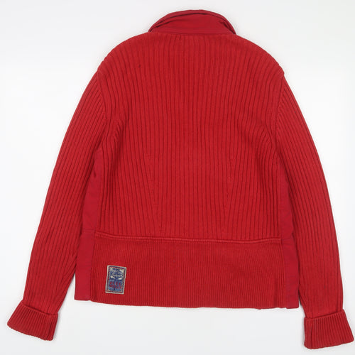 Blue Willi's Womens Red Jacket Size XL Button - Pockets