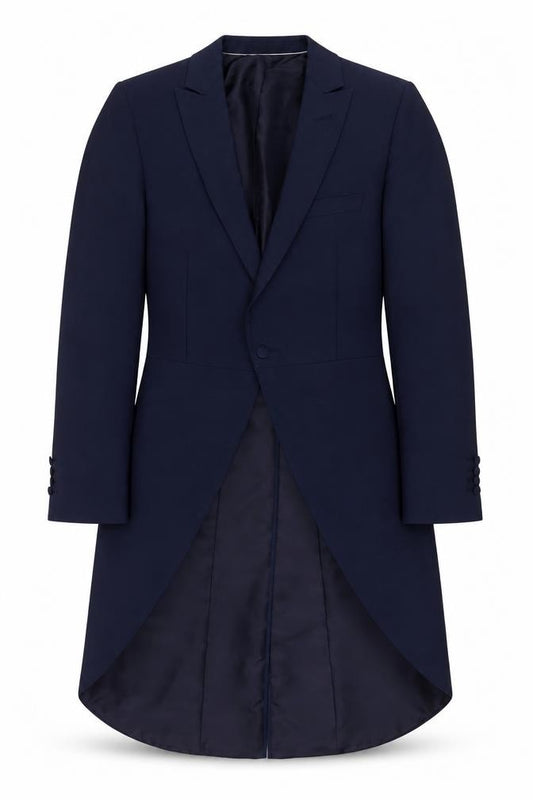 Front view of WILVORST women’s blue jacket blazer, size UK 10, button