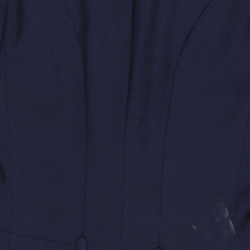 WILVORST Womens Blue Jacket Blazer Size 10 Button