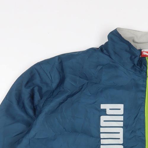 PUMA Boys Blue Jacket Size 14 Years Zip