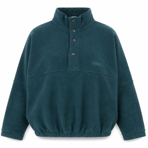 Colmar Womens Blue Polyester Pullover Sweatshirt Size XL Snap - Cropped