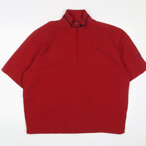 Ashworth Mens Red Polyester Pullover Sweatshirt Size M