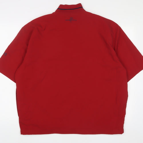 Ashworth Mens Red Polyester Pullover Sweatshirt Size M