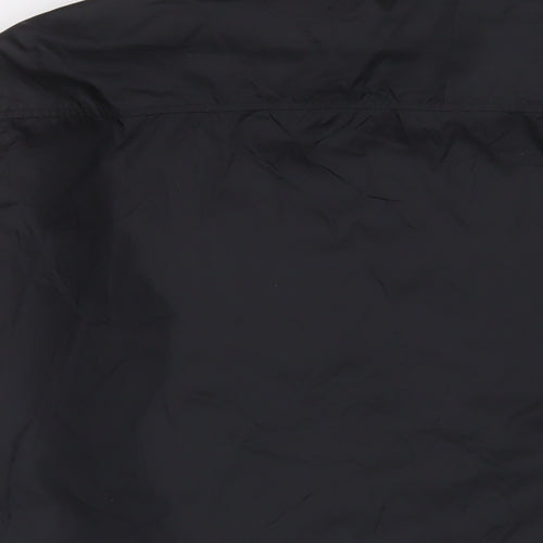 Unstable Womens Black Striped Jacket Size L Zip - Zip Pockets