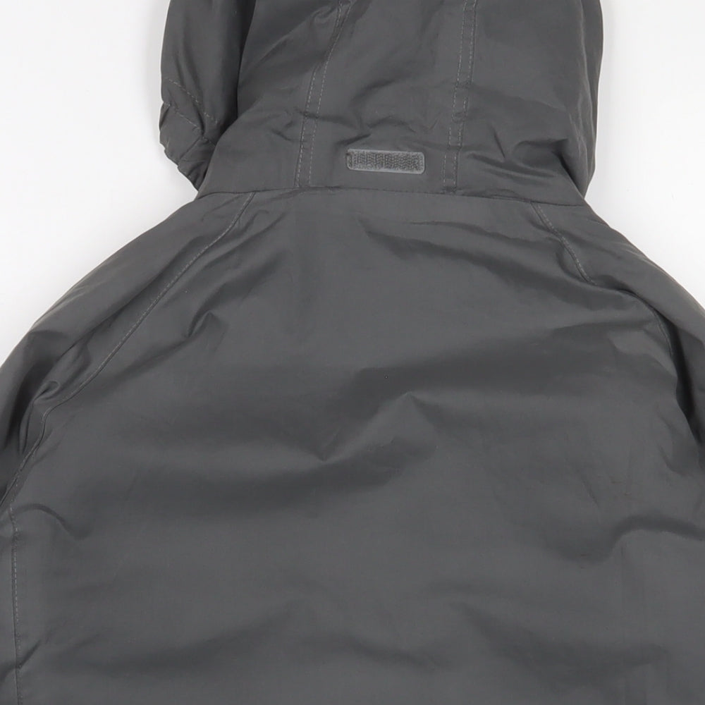 Peter Storm Boys Grey Basic Coat Coat Size 9-10 Years Zip - Zip Pockets'