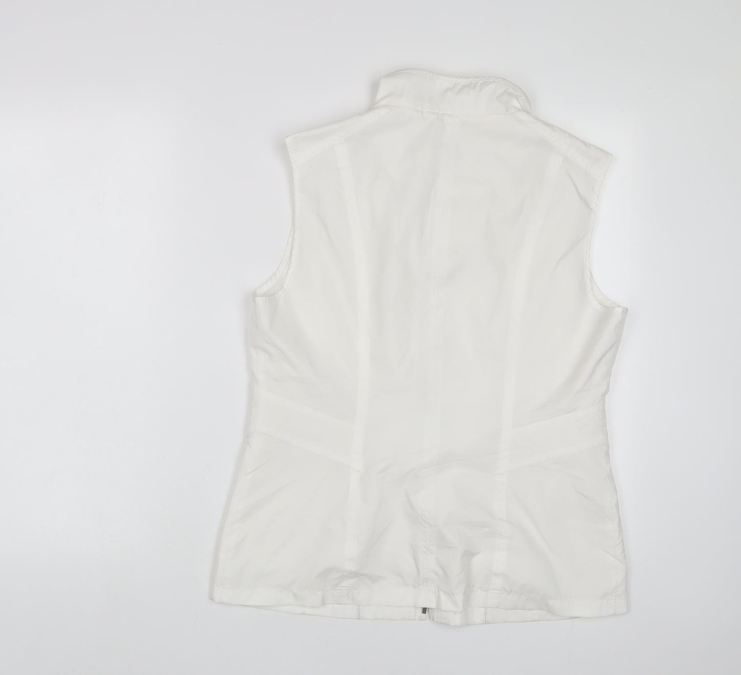 Gerry Weber Womens White Gilet Jacket Size 12 Zip