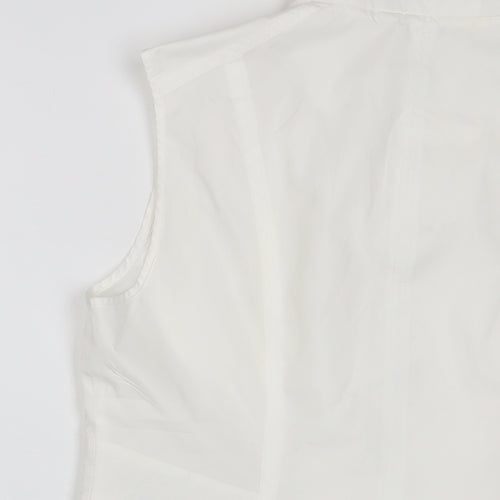 Gerry Weber Womens White Gilet Jacket Size 12 Zip