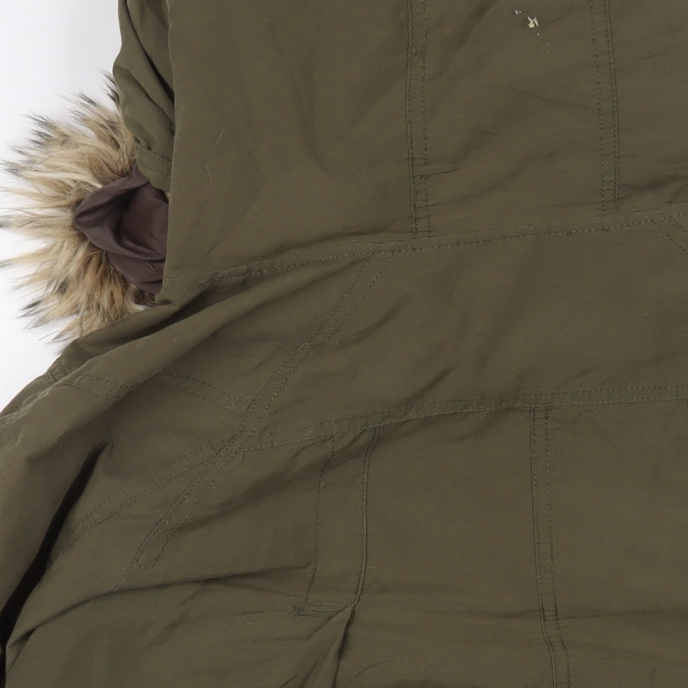 River Island Womens Green Jacket Size 14 Button