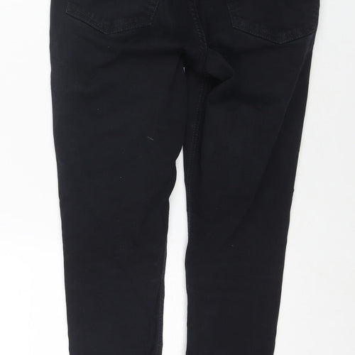 Topshop Womens Black Cotton Skinny Jeans Size 28 in L28 in Regular Zip