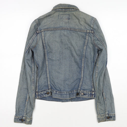 Warehouse Womens Blue Jacket Size 8 Button
