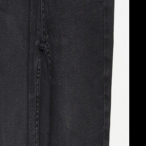 H&M Womens Black Cotton Jegging Jeans Size S L26 in Regular Zip