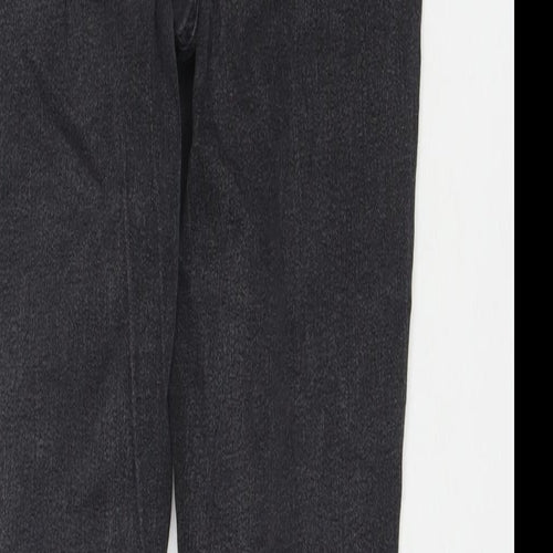 H&M Womens Black Cotton Jegging Jeans Size S L26 in Regular Zip