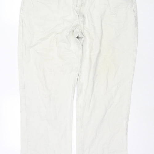 Western Trading Mens Ivory Cotton Straight Jeans Size 40 in L29 in Regular Zip