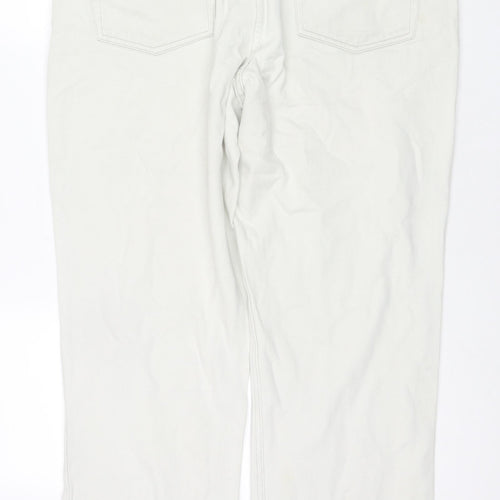 Western Trading Mens Ivory Cotton Straight Jeans Size 40 in L29 in Regular Zip