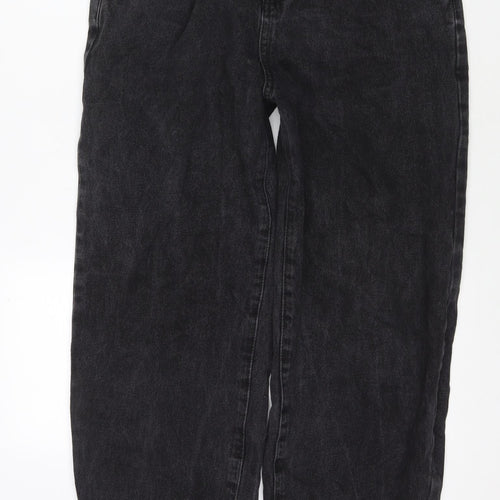 See See Womens Black Cotton Straight Jeans Size 10 L28 in Regular Zip