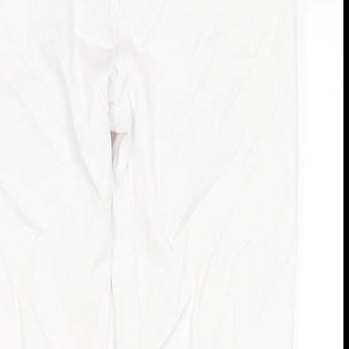 Miss Anna Womens White Cotton Skinny Jeans Size 16 L27 in Regular Zip