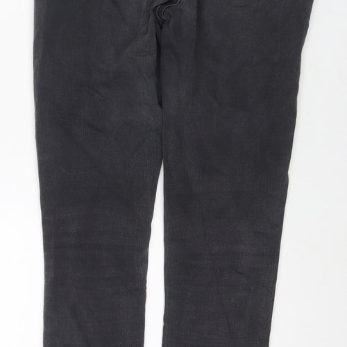 Golddigga Womens Black Polyester Blend Skinny Jeans Size 12 L30 in Regular Zip
