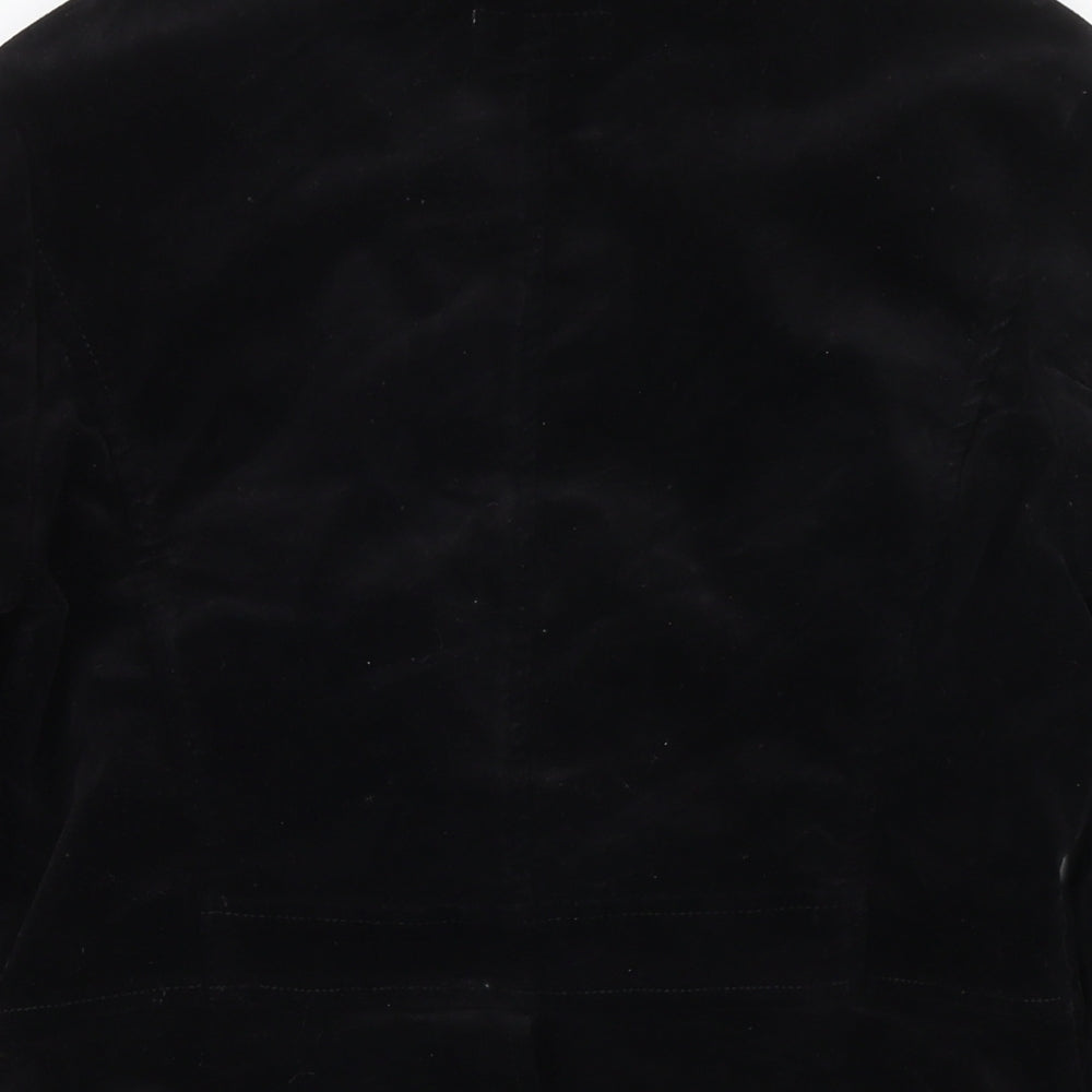 La Strada Womens Black Jacket Blazer Size 10 Button