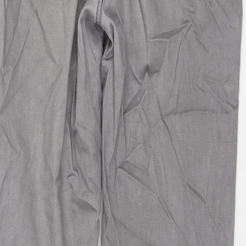 Cortefiel Mens Grey Cotton Straight Jeans Size 32 in L31 in Regular Zip