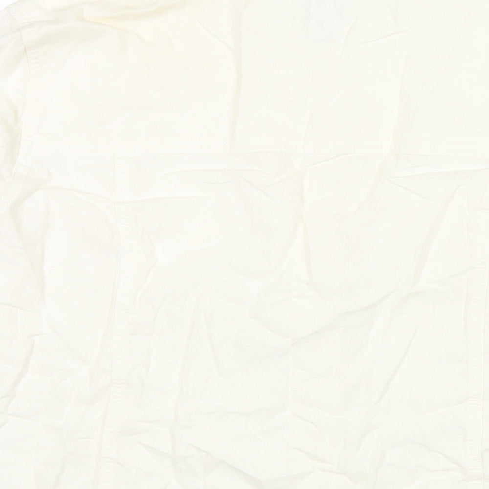 TU Womens White Jacket Size 16 Button