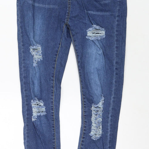 Denim Wise Womens Blue Cotton Skinny Jeans Size 10 L26 in Regular Zip