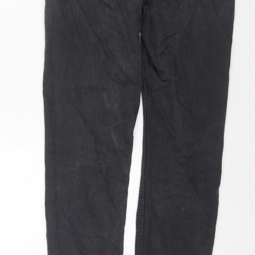 Boohoo Mens Black Cotton Skinny Jeans Size 28 in L29 in Regular Zip