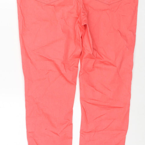 Dunnes Stores Womens Red Cotton Jegging Jeans Size 18 L28 in Regular