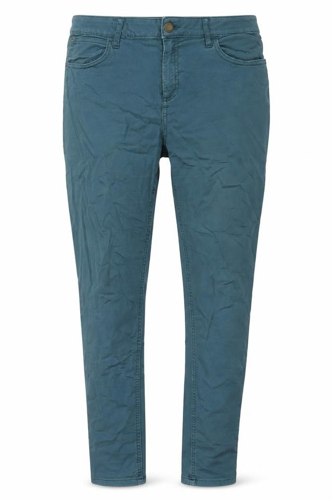Marks and Spencer Womens Blue Polyester Blend Straight Jeans Size 32 in L29 in Regular Zip