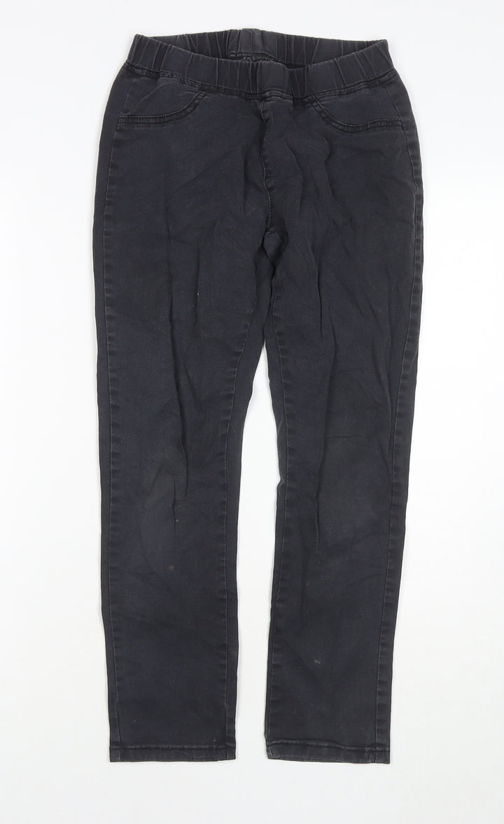 Bm Design Womens Black Cotton Jegging Jeans Size L L24 in Regular