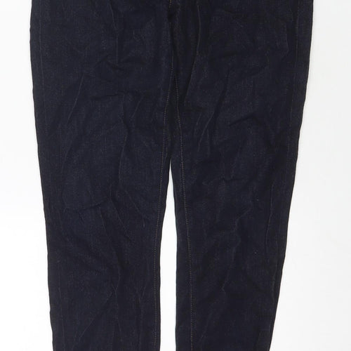 J Brand Womens Blue Cotton Blend Straight Jeans Size 28 in L30 in Regular Zip