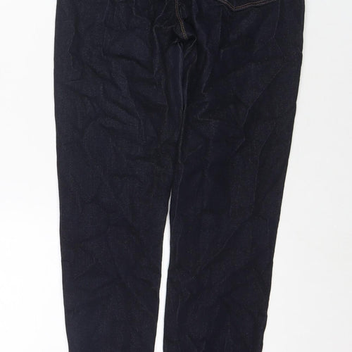 J Brand Womens Blue Cotton Blend Straight Jeans Size 28 in L30 in Regular Zip