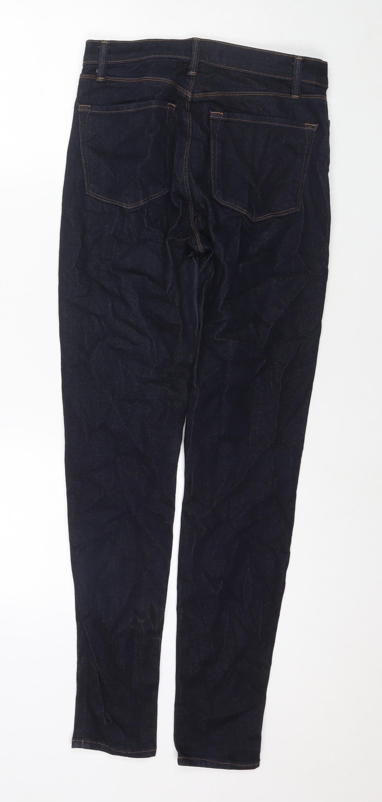 J Brand Womens Blue Cotton Blend Straight Jeans Size 28 in L30 in Regular Zip