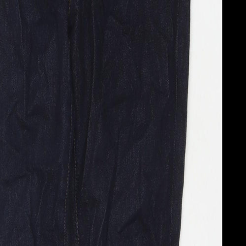J Brand Womens Blue Cotton Blend Straight Jeans Size 28 in L30 in Regular Zip