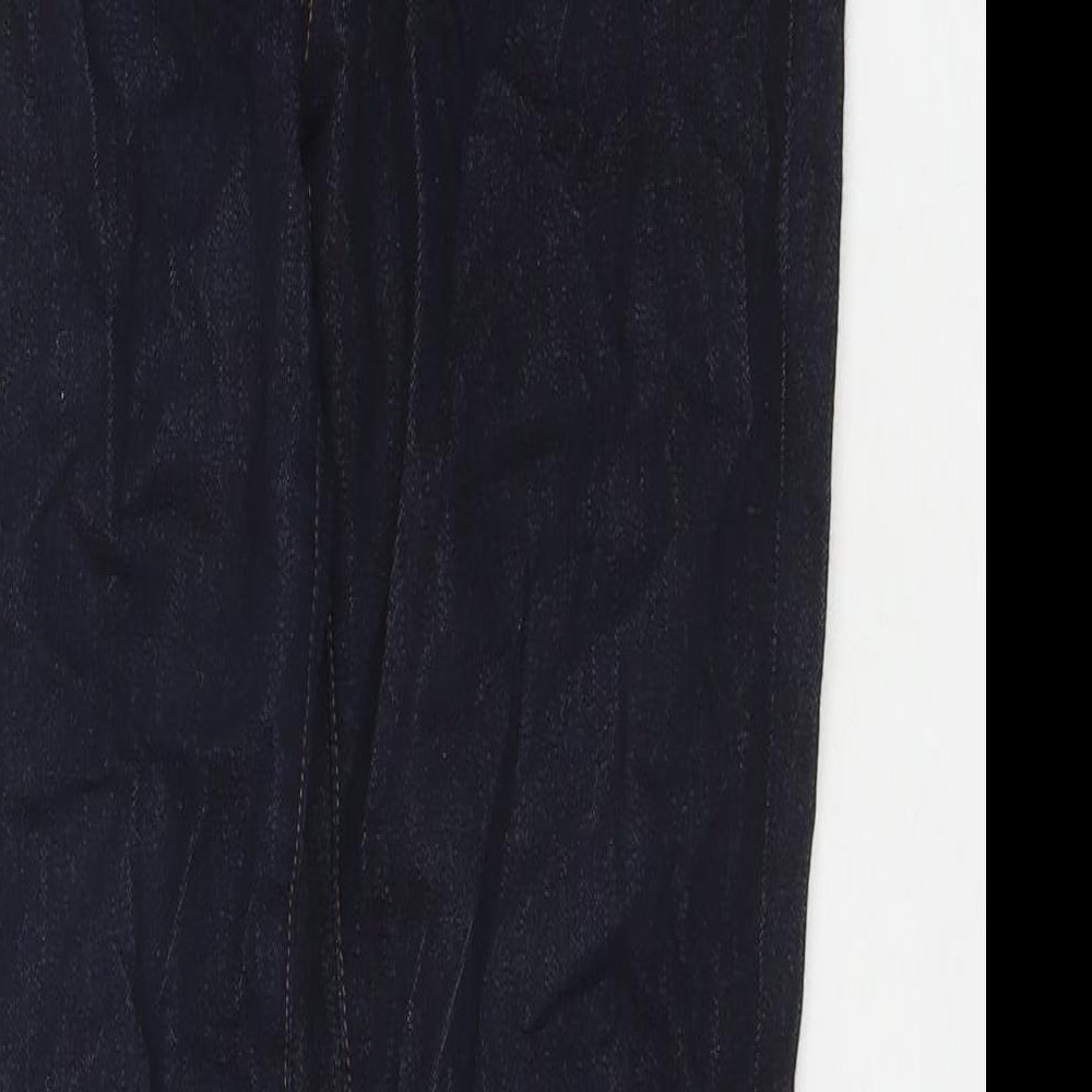 J Brand Womens Blue Cotton Blend Straight Jeans Size 28 in L30 in Regular Zip
