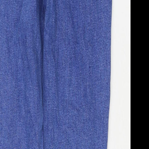 New Look Girls Blue Cotton Skinny Jeans Size 14 Years L28 in Regular Zip
