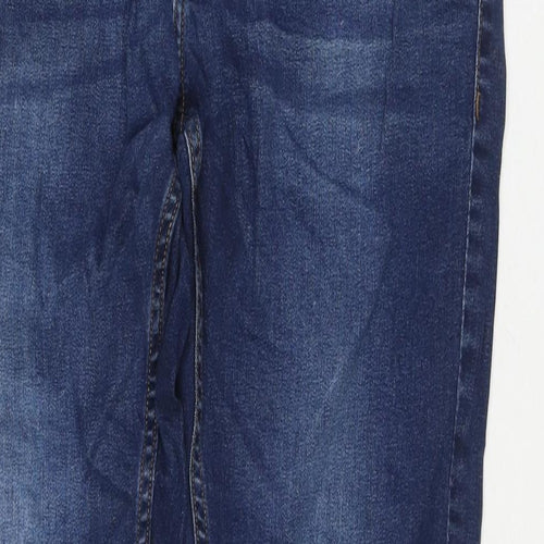 Bench Mens Blue Cotton Straight Jeans Size 32 in L32 in Slim Zip