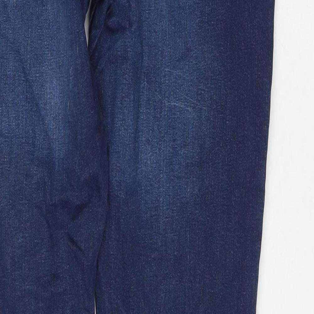 Bench Mens Blue Cotton Straight Jeans Size 32 in L32 in Slim Zip