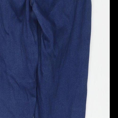 ASOS Womens Blue Cotton Straight Jeans Size 28 in L30 in Regular Zip