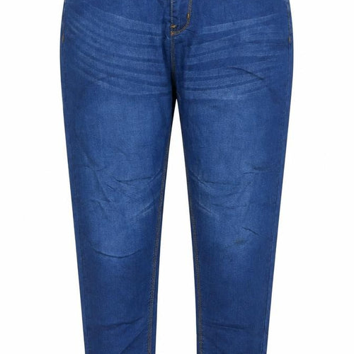 Boohoo Womens Blue Polyester Blend Straight Jeans Size 36 in L28 in Regular Zip
