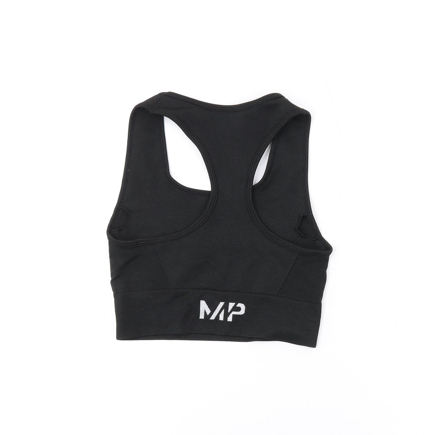 MP Womens Black Nylon Cropped Tank Size S Square Neck Pullover