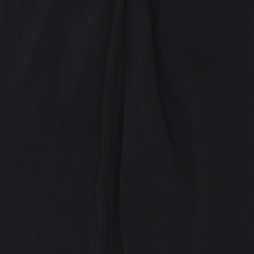 Object Womens Black Polyester Jogger Trousers Size 6 L28 in Regular Drawstring