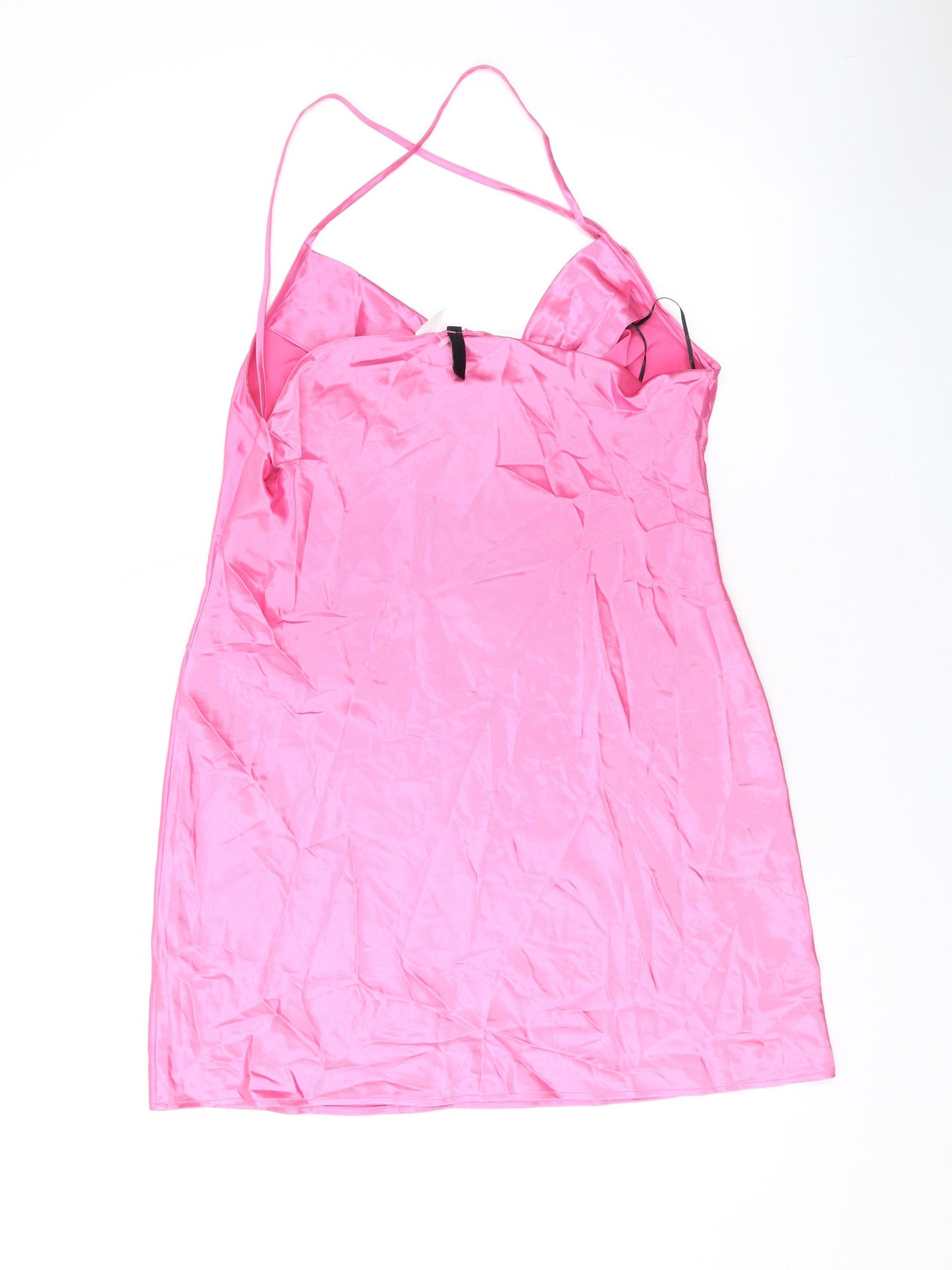 Divided by H&M Womens Pink Polyester Mini Size 12 Cowl Neck Pullover