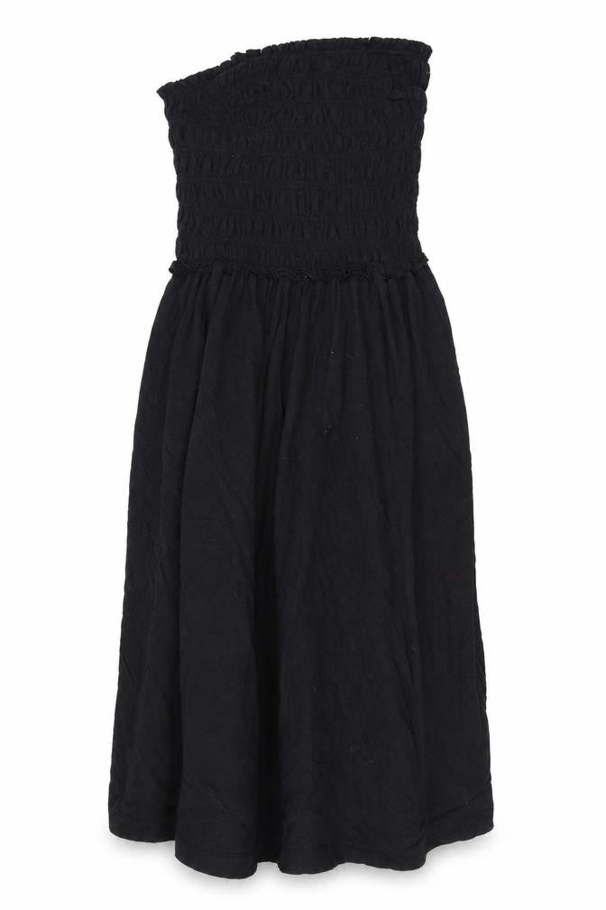 Front view of FP Beach women’s black polyester cover up, size XS