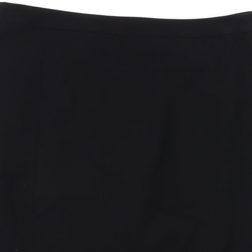Jigsaw Womens Black Wool Straight & Pencil Skirt Size 10 Zip