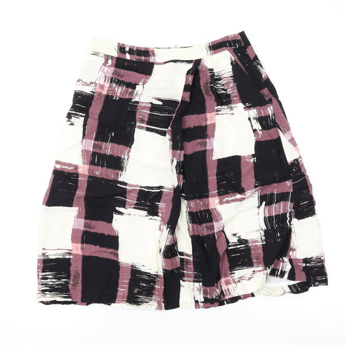 InWear Womens Multicoloured Geometric Polyester Skater Skirt Size 8 Zip
