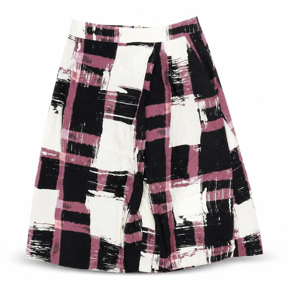 InWear Womens Multicoloured Geometric Polyester Skater Skirt Size 8 Zip