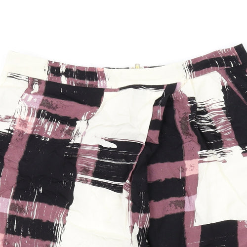 InWear Womens Multicoloured Geometric Polyester Skater Skirt Size 8 Zip
