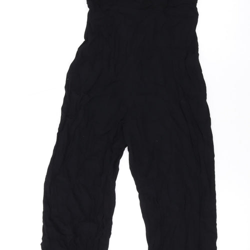 Nobody's Child Womens Black Polyester Jumpsuit One-Piece Size 8 L20 in Zip
